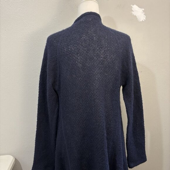 Icewear Iceland Wool Long Cardigan Sweater Navy Blue Wool Women Medium - Picture 9 of 13